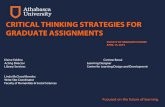 Assignment Design for Critical Thinkingfgs.athabascau.ca/docs/presentations/Critical_Thinking...Intended Learning Outcomes • Provide a working definition of “critical thinking”
