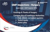 GMP Inspections - Hungarygosgmp.ru/download/Materialy/Den_3/MK_1/gnes-Szab-.pdf · GMP/GDP/GCP/GLP/PhV Inspections & Quality Complaints ~ 100 Medicinal Product & ~ 50 API manufacturers