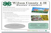 RULES and Directions - UT Extension | UT Extension · Bring your poster to our next 4-H club meeting. Club winners will go to the county contest. County winners will be sent to the
