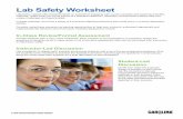 Lab Safety Worksheet - Class · Lab Safety Worksheet Laboratory classes offer students hands-on experience engaging with course concepts and exploring scientific methods. Unlike what