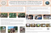Cultivating Opportunities: STEM Education and Research at the … · 2018-10-09 · Cultivating Opportunities: STEM Education and Research at the Center for American Archeology Jason