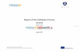 Report of the Validation Process Austria - ALL-ECOMallecom.org/images/pdf/Validation_report_Austria.pdf · 03.04.2017, WK Styria, 15 participants Resume: The results were seen as