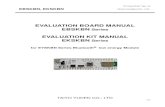 EVALUATION BOARD MANUAL EBSKBN Series · Evaluation board circuit schematic Evaluation board layout monitor SW1: Reset button source selector Antenna +5V DC power 1) All pin headers