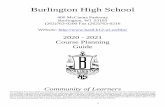 Burlington High School · 2020-01-07 · Burlington Area School District Discrimination Complaint Officer and Title IX Complaint Officer, Connie Zinnen, Assistant Superintendent,