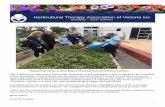 Horticultural Therapy Association of Victoria Inc...Horticultural Therapy Association of Victoria Inc Newsletter – 2016– Summer Gathering herbs at Bon Beach Primary School Kitchen