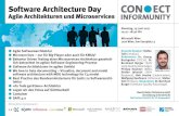 Software Architecture Day · der Diskussion DI Jörg Steinbauer (Infonova) 13.15 Mittagspause Software Architecture Day 14.00 Registration 14.15 Agile Softwarearchitektur Stefan Toth