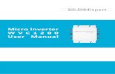 Micro Inverter WVC1200 User Manual · Certificate CEC × Ambient temperature range Micro Inverter WVC1200 User Manual Net weight 2.85kg Gross weight 4.2kg kgSize 370×305×38mm Package(L