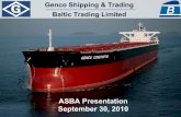 Genco Shipping & Trading Baltic Trading Limiteds21.q4cdn.com/456963137/files/doc_presentations/2010/ASBA_Pres… · 09/30/10 5 Corporate Overview Genco Shipping & Trading (NYSE:GNK)