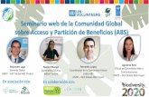 Seminario web de la Comunidad Global sobre Acceso y ... · E3: SEMINARIO WEB LOCAL DE LA NUEVA REGULACIÓN EN APB DE PANAMÁ Contexto: Organizada en coordinación con el Ministerio