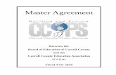 Master Agreement - Carroll County Public Schools Master Agree… · Master Agreement Between the Board of Education of Carroll County and the Carroll County Education Association