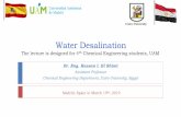 IGIP’15 Sign off Report · required to meet public health standards and to make the water noncorrosive to the water distribution systems. Reverse Osmosis (RO) Membrane Desalination