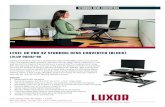 LEVEL UP PRO 32 STANDING DESK CONVERTER (Black) Luxor. This standing desk convertersâ€™ ergonomic two-tier