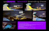 WorkEZ Standing Desk - Uncaged Ergonomics The Standing Desk Includes: - Adjustable-Height Laptop/Monitor