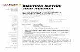 MEETING NOTICE AND AGENDA · SANDAG operates its programs without regard to race, color, and national origin in compliance with Title VI of the Civil Rights Act. SANDAG has developed