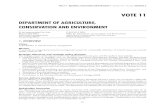 DEPARTMENT OF AGRICULTURE, CONSERVATION AND … budget... · Administering department Agriculture, Conservation and Environment Accounting officer Head of Department 1. OVERVIEW ...