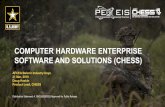 COMPUTER HARDWARE ENTERPRISE SOFTWARE AND … · hardware and software purchases CHESS is the primary source for purchases of COTS software, desktops, and notebook computers regardless