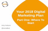 Your 2018 Digital Marketing Plan - Autumn Fair 2019€¦ · • Digital marketing trainers and advisors - Social media training courses/webinars - In-house social media training •