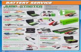 BATTERY SERVICE - AutoZone · Digital Battery Tester SKU 544741 4999 24368 • Tests Battery, Starting and Charging Systems • Clear and Easy to Understand Results to Indicate System