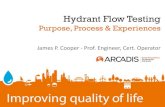 Hydrant Flow Testing · Hydrant Flow Testing Purpose, Process & Experiences James P. Cooper - Prof.Engineer, Cert. Operator