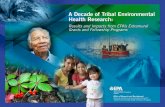 A Decade of Tribal Environmental Health Research: Results ... · consumption of subsistence and medicinal berries, which are being threatened by pollution and climate ... radio interviews