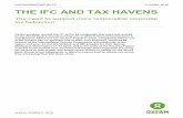 OXFAM BRIEFING NOTE 11 APRIL 2016 THE IFC AND TAX HAVENS · 2019-10-15 · OXFAM BRIEFING NOTE 11 APRIL 2016 THE IFC AND TAX HAVENS The need to support more responsible corporate