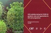 OIE’s activities during the COVID-19 pandemic crisis and … · 2020-07-28 · 2. Origins of SARS-CoV-2 3. OIE COVID-19 Response 4. Mitigating risks of disease spill-over between
