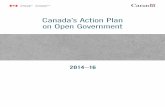 Canada’s Action Plan on Open Government...advance open government principles in Canada over the next two years and beyond. The Directive on Open Government will provide new policy