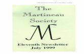 Martineau Society Newsletter No. 11 (July 1999), p. 1 (of 21)martineausociety.co.uk/1999Newsletter11.pdf · will clearly do a little more to raise their profile - as will the updated