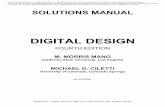 Solutions Manual 4e...Digital Design – Solution Manual.M. Mano. M.D. Ciletti, Copyright 2007, All rights reserved. 5 (c) 6152 o 06152 o 93847 (9s comp) o 93848 (10s comp) 2043 –