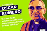 Archbishop OSCAR ROMERO...Connect2 materials about the community of Puentecitos, El Salvador: cafod.org.uk/connect2 • Crosses, cards and books available from our shop: shop.cafod.org.uk
