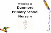Welcome to Dunmore Primary School Nursery · Literacy Mathematics Understanding the World Expressive Arts & Design Reading Writing Number Shape, space and measures People and communities