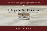 This e-book contains - A Sweet Savor...Elijah—Jehovah Is God Elijah’s name is meaningful. The first part of his name, El, is the Hebrew word for God (Strong, no. 410). The second