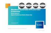 BlackRock Sustainable ETFs and Index Investments · ESG best in class index methodology - graph Source: MSCI, December 2016 MSCI index (equity) Bloomberg-Barclays index (fixed income)