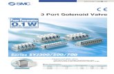 3 Port Solenoid Valve - Pneumatiek · Series SYJ300/500/700 SYJ300 SYJ500 SYJ700 SYJ300 SYJ500 SYJ700 M3 M5 1/8 M5 1/8 1/8, 1/4 N.C. N.O. Rubber Seal 3 Port Solenoid Valve Variations