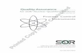 Quality Assurance - SOR Inc.€¦ · 13/05/2020  · 1.2.8 Train inspectors, auditors and test personnel and maintain proficiency records of these personnel. 1.2.9 Train personnel