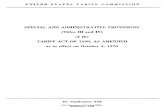 SPECIAL AND ADMINISTRATIVE PROVISIONS (TITLES III AND IV) · For sale by the Superintendent of Documents, U.S. Government Printing Office Washington, D.C. 20402 -Price $2 ... shall