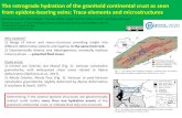 The retrograde hydration of the granitoid continental ... · The retrograde hydration of the granitoid continental crust as seen from epidote-bearing veins: Trace elements and microstructures