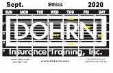 FEB DOHRN Ethics Classes · 2020-03-04 · ALL ETHICS CLASSES ARE FROM 9:30AM TO 12:30 PM. ELM. 4 CONVENIENT LOCATIONS IN ILLINOIS. TP (RG) RIVER GROVE DOHRN Insurance Training 8517