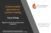 Evidence-based approaches to contract cheating - …Newton, 2014) Personalised, sequential and original assessments •Employment portfolios, reflective journals, presentations, research