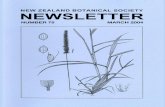 NEW ZEALAND BOTANICAL SOCIETY 2009-07-05آ  Back issues of the Newsletter are available at $2.50 each