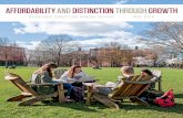 AFFORDABILITY AND DISTINCTION THROUGH GROWTH...We are at an important inflection point in Lafayette’s trajectory. Our strategic direction, approved by faculty and the Board of Trustees