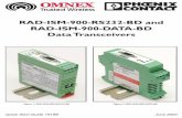 RAD-ISM-900-RS232-BD and RAD-ISM-900-DATA-BD Data … · will consist of one master transceiver that connects to a PC or PLC through its RS-232 or RS-485 port. There can be up to