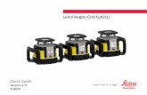 Leica Rugby CLH/CLA/CLI...Laser product Laser class Classification Rugby CLI EDM (Electronic Distance Measurement) Class 1 IEC 60825-1 (2014-05) CAUTION Class 2 laser product From