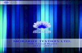 MORARJEE TEXTILES LTD.2 2 nOTICE Notice is hereby given that the 18th Annual General Meeting of the members of Morarjee Textiles Limited will be held on Wednesday, 14 th August, 2013,