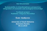 České Budějovice University of South Bohemia Economic ... · The knowledge about complex systems and processes (such as processes of global social and environmental change) is