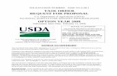 Task Order Cover - Farm Service Agency · dated 15-Feb-08, must be signed, dated and returned on or before the Task Order RFP due date. If not received, ... unit prices and extended