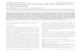 Imitating Manual Curation of Text-Mined Facts in Biomedicine · 2009-04-17 · Imitating Manual Curation of Text-Mined Facts in Biomedicine Raul Rodriguez-Esteban1,2, Ivan Iossifov2,3,