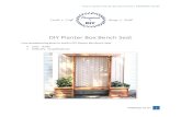 DIY Planter Box Bench Seat · Free woodworking plans to build a DIY Planter Box Bench Seat. • Cost: ~$100 • Difficulty: Easy/Moderate . How to Build a Planter Box Bench Seat |