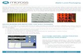 Wafer Level Packaging - Micross€¦ · SOLDER BUMPING AND WAFER LEVEL CHIP SCALE PACKAGING Micross AIT provides full in-house state-of-the-art wafer bumping and WLCSP solutions.