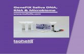 GeneFiX Saliva DNA, RNA & Microbiome...The resulting DNA/RNA collected through GeneFiX™, as with the Isohelix Buccal DNA, can be used in the most demanding downstream processes.
